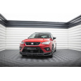 Maxton Design spoiler pod přední nárazník pro Seat Arona Mk1 FR, černý lesklý plast ABS