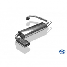 Fox Sportauspuff koncový tlumič výfuku s koncovkou 135x80 Typ 53 pro Mazda 323 BA s motorem 1.3, 1.5