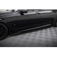 Maxton Design difuzory pod boční prahy ver.2 pro BMW řada 7 G12, černý lesklý plast ABS, long M-Pack