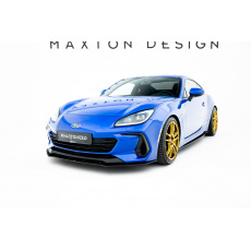 Maxton Design "Street Pro" spoiler pod přední nárazník pro Subaru BRZ Mk2, plast ABS bez povrchové úpravy, s černou a červenou linkou