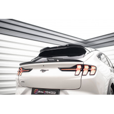 Maxton Design spodní prodloužení spoileru pro Ford Mustang Mach-E Mk1, černý lesklý plast ABS