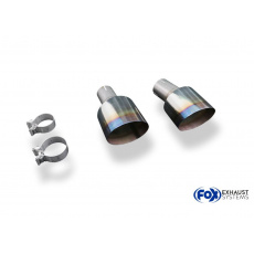 Fox Sportauspuff koncovka výfuku opálená 1x130 typ 14 pro Hyundai i30 N Fastback Facelift Fox Sportauspuff koncovka výfuku opálená 1x130 typ 14 pro Hyundai i30 N Fastback Facelift