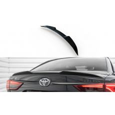 Maxton Design prodloužení spoileru 3d pro Toyota Avensis MK3/Facelift, černý lesklý plast ABS, Sedan