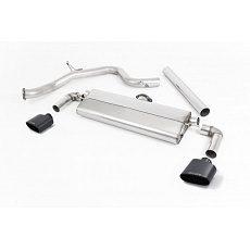 Milltek Sport výfukový systém cat-back bez rezonátoru (hlasitější) pro Seat Leon Cupra 290 3/5-dvéř. Hatch (s GPF/OPF) 2019-2020, dvojité černé koncovky