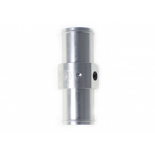 Hliníkový adaptér Samco Sport se závitem 3/8" BSP pro vložení do silikonové hadice s vnějším průměrem 45 mm a délkou 95 mm