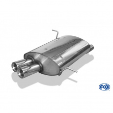 Fox Sportauspuff koncový tlumič výfuku s koncovkou 2x70 Typ 13 pro BMW Z3 coupe s motorem 1.9, 2.8