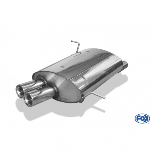 Fox Sportauspuff koncový tlumič výfuku s koncovkou 2x70 Typ 13 pro BMW Z3 coupe s motorem 1.9, 2.8 Fox Sportauspuff koncový tlumič výfuku s koncovkou 2x70 Typ 13 pro BMW Z3 coupe s motorem 1.9, 2.8
