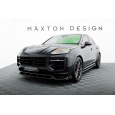 Maxton Design spoiler pod přední nárazník pro Porsche Cayenne Mk3 Facelift, černý lesklý plast ABS, Turbo E-Hybrid, Sport Design SUV / Coupe - S/ E-Hybrid/ S E-Hybrid