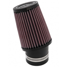 K&N univerzální kulatý zkosený filtr se vstupem 62 mm a výškou 127 mm, gumový vrchlík K&N univerzální kulatý zkosený filtr se vstupem 62 mm a výškou 127 mm, gumový vrchlík