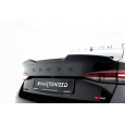 Maxton Design prodloužení spoileru 3d pro Škoda Octavia RS Mk4, Mk4 Facelift, černý lesklý plast ABS, Liftback