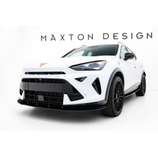 Maxton Design "Street Pro" spoiler pod přední nárazník pro Cupra Formentor Mk1 Facelift, s černou a červenou linkou Maxton Design "Street Pro" spoiler pod přední nárazník pro Cupra Formentor Mk1 Facelift, s černou a červenou linkou