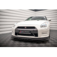 Maxton Design spoiler pod přední nárazník pro Nissan GT-R R35 Facelift, černý lesklý plast ABS