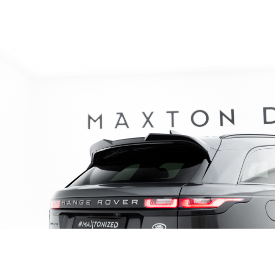 Maxton Design prodloužení spoileru 3d pro Land rover Range Rover Velar Mk1 /R-Dynamic, černý lesklý plast ABS