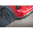 Maxton Design boční difuzory pod zadní nárazník pro Mini Countryman F60, černý lesklý plast ABS