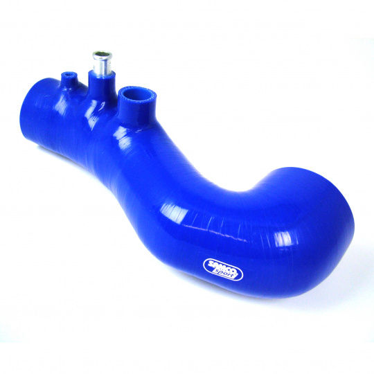 Samco Sport silikonová hadice pro vedení vzduchu k turbu pro Ford Focus RS Mk1 2002 - 2004 2.0l Turbocharged Duratec, barva: modrá