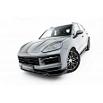 Maxton Design spoiler pod přední nárazník pro Porsche Cayenne S Mk3 Facelift, Mk3 Facelift Coupe, černý lesklý plast ABS