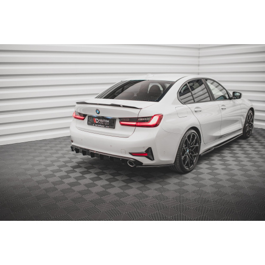 Maxton Design boční difuzory pod zadní nárazník pro BMW řada 3 G20, G21, černý lesklý plast ABS