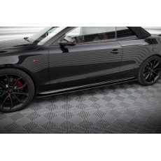 Maxton Design "Street Pro" difuzory pod boční prahy pro Audi A5 8T, plast ABS bez povrchové úpravy, Coupe/Cabrio, pro standardní verzi a S-Line, s červenou linkou Maxton Design "Street Pro" difuzory pod boční prahy pro Audi A5 8T, plast ABS bez povrchové úpravy, Coupe/Cabrio, pro standardní verzi a S-Line, s červenou linkou