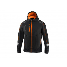 Sparco technická softshell bunda York, barva: černo-oranžová, velikost: XS