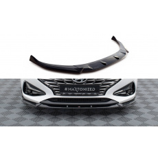 Maxton Design spoiler pod přední nárazník ver.2 pro Hyundai I30 MK3 Facelift, černý lesklý plast ABS