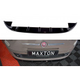 Maxton Design spoiler pod přední nárazník ver.1 pro Fiat 500, černý lesklý plast ABS