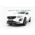 Maxton Design spoiler pod přední nárazník pro Volvo XC60 Mk1 Facelift, černý lesklý plast ABS