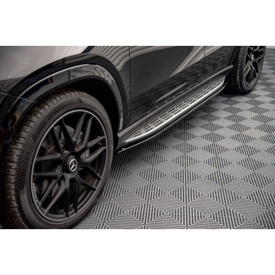 Maxton Design difuzory pod boční prahy pro Mercedes GLE Coupe C167, černý lesklý plast ABS, AMG