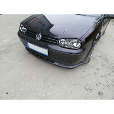 Maxton Design spoiler pod přední nárazník pro Volkswagen Golf Mk4, černý lesklý plast ABS