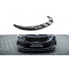 Maxton Design spoiler pod přední nárazník pro BMW řada 5 G60 M-Pack, černý lesklý plast ABS