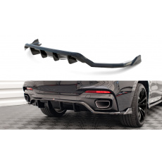 Maxton Design středový spoiler pod zadní nárazník s žebrováním pro BMW X6 F16, černý lesklý plast ABS, M-Pack Maxton Design středový spoiler pod zadní nárazník s žebrováním pro BMW X6 F16, černý lesklý plast ABS, M-Pack