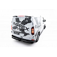 Maxton Design prodloužení spoileru pro Volkswagen Transporter T7, černý lesklý plast ABS
