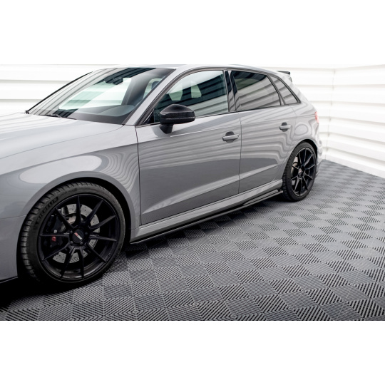 Maxton Design difuzory pod boční prahy ver.2 pro Audi RS3 8V Facelift, černý lesklý plast ABS Maxton Design difuzory pod boční prahy ver.2 pro Audi RS3 8V Facelift, černý lesklý plast ABS