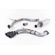 Milltek Sport homologovaný výfuk cat-back s rezonátorem (tišší) pro Seat Leon FR 2.0 TDI 184PS SC a 5-dvéř. (manual a DSG) 2013-2020, černé koncovky