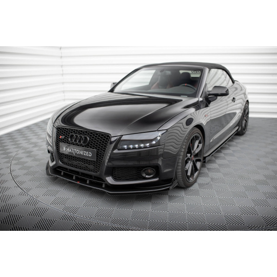 Maxton Design rohové spoilery pod přední nárazník pro Audi S5 8T, plast ABS bez povrchové úpravy