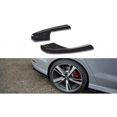 Maxton Design boční difuzory pod zadní nárazník pro Audi RS3 8V Facelift, černý lesklý plast ABS, Sedan
