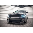 Maxton Design spoiler pod přední nárazník pro Dodge Charger Mk7 Facelift SRT, černý lesklý plast ABS