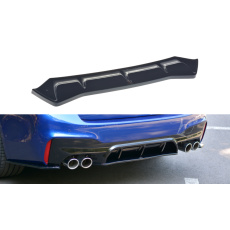 Maxton Design středový spoiler zadního nárazníku pro BMW M5 F90, F90 Facelift, černý lesklý plast ABS Maxton Design středový spoiler zadního nárazníku pro BMW M5 F90, F90 Facelift, černý lesklý plast ABS
