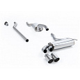 Milltek Sport Downpipe-back s rezonátorem (tišší) pro Audi Coupe UR quattro 20v Turbo 1989-1991, typ koncovek: GT leštěné