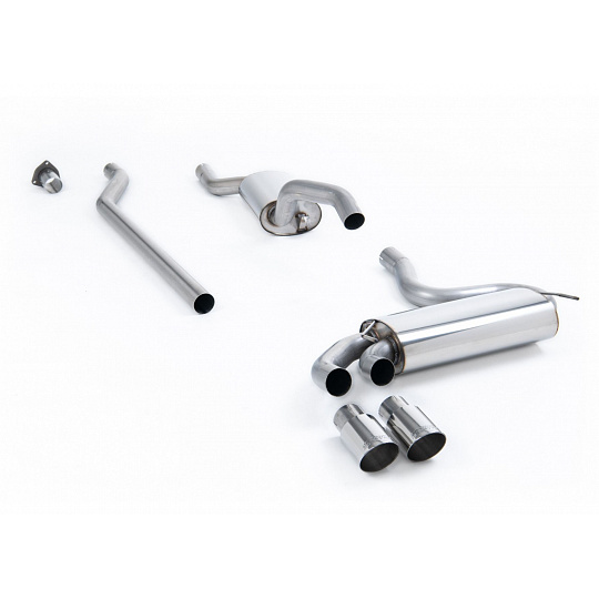 Milltek Sport Downpipe-back s rezonátorem (tišší) pro Audi Coupe UR quattro 20v Turbo 1989-1991, typ koncovek: GT leštěné