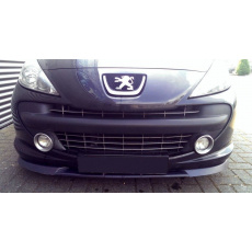 Maxton Design spoiler pod přední nárazník pro Peugeot 207, černý lesklý plast ABS