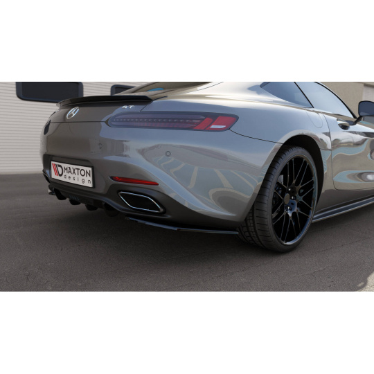 Maxton Design boční difuzory pod zadní nárazník pro Mercedes AMG GT C190, černý lesklý plast ABS