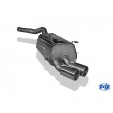 Fox Sportauspuff koncový tlumič výfuku s koncovkou 2x80 Typ 12 pro Renault Espace 1996-2002 s motorem 3.0 V6