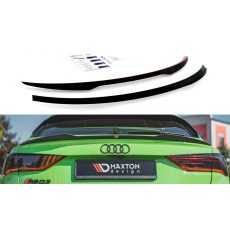 Maxton Design prodloužení spoileru pro Audi RSQ3 F3, černý lesklý plast ABS