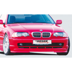 Rieger spoiler pod přední nárazník pro BMW řada 3 E46 kabriolet, kupé, r.v. 01/00-01/02, plast ABS bez povrchové úpravy, včetně integrované lipy