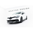 Maxton Design spoiler pod přední nárazník pro Renault Clio RS Mk4, černý lesklý plast ABS