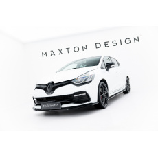 Maxton Design spoiler pod přední nárazník pro Renault Clio RS Mk4, černý lesklý plast ABS