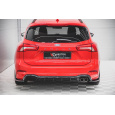 Maxton Design vložka zadního nárazníku pro Ford Focus ST-Line Mk4, černý lesklý plast ABS, Combi