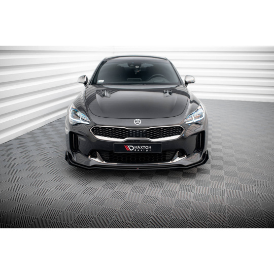 Maxton Design rohové spoilery pod přední nárazník pro Kia Stinger GT, GT-Line, plast ABS bez povrchové úpravy
