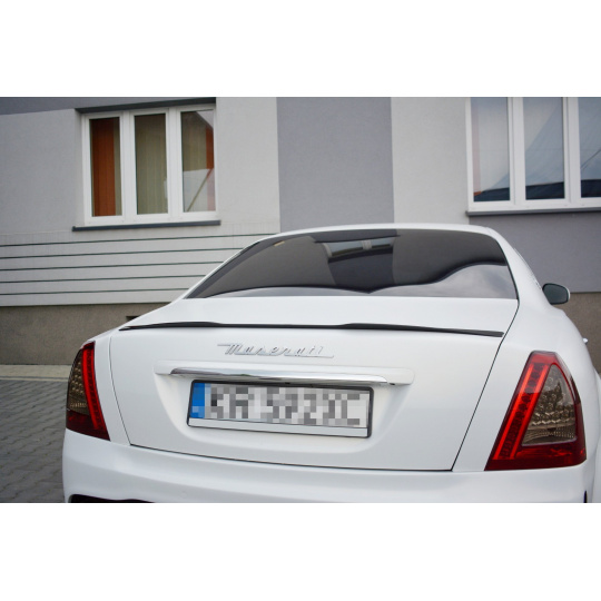 Maxton Design prodloužení spoileru pro Maserati Quattroporte Mk5, černý lesklý plast ABS Maxton Design prodloužení spoileru pro Maserati Quattroporte Mk5, černý lesklý plast ABS