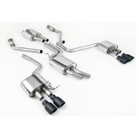 Milltek Sport výfukový systém cat-back pro Audi SQ5 3.0 TFSI kompresor 2013-2016, typ koncovek: GT-100 černé Milltek Sport výfukový systém cat-back pro Audi SQ5 3.0 TFSI kompresor 2013-2016, typ koncovek: GT-100 černé